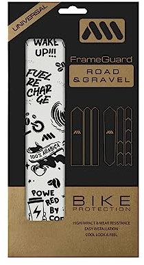 All Mountain Style Rahmenschutzfolie 200 µm - Transparente & Matte Lackschutzfolie – Micro‑Wabe PVC, selbstklebend, UV‑stabil – für Gravel & Rennrad – entwickelt in Barcelona - Coffee Black
