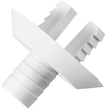 QUARKZMAN 1,1 (28mm) Plastica Flessibile Raccordo x 1pz Aria Condizionatore Scarico Flessibile Raccordo Gomito Parti Ricambio per Aria Condizionatore e Mini Split Unità, [Bianco]