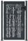 Tidyard Garden Gate Lockable Fence Gate with Keys Bamboo Design Steel Garden Fence Doors Patio Yard Gate Garden Decor Anthracite 105x130 cm Steel