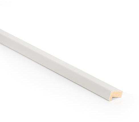 Bildershop-24 Abdeckleiste für Wandpaneele Dekowa in Weiß matt 252 x 2,3 x 1,5 cm