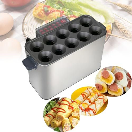 Machine Breakfast Us Vertical Lunch Kitchen Nonstick Making Multifunction Plug Household Electric Boiler Omelet for Rapid Egg Sausage Eggs Home Maker Master Automatic