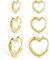 ALEXCRAFT Orecchini Cuore Oro Argento 925 Set Orecchini a Cuore Oro Orecchini Cuore Piccoli in Oro