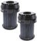 vhbw 2x Faltenfilter kompatibel mit Bosch BGS 6253102, 6-2531IL (Serie 02 bis 04), 6 All Staubsauger - Filter, Patronenfilter, schwarz