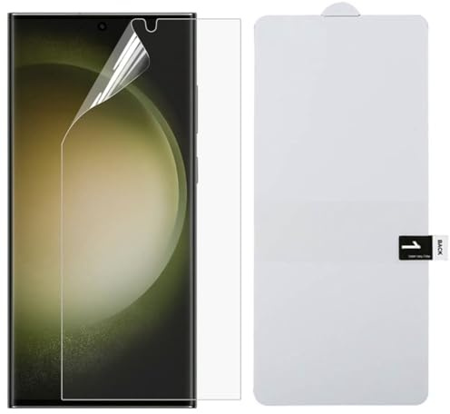 Wigento Für Samsung Galaxy S24 Ultra 1x Hydrogel Full Screen Explosion-Proof Full Screen Folie Display Schutz Protector Zubehör