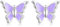 USEEDOVIA Silver Stud Earrings for Girls Women, Hypoallergenic 925 Sterling Silver Stud Earrings丨Cute Butterfly Studs Earrings Jewelry Gifts for Teens Kids Purple