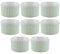 LDXDRU 8 Pack 110ml / 4oz Green Porcelain Ramekin Set, 7.5cm Creme Brulee Ramekins Pudding Custard Cups, Small Dipping Bowls Mini Baking Cups for Souffle Jams Cupcakes Muffin Ice Cream