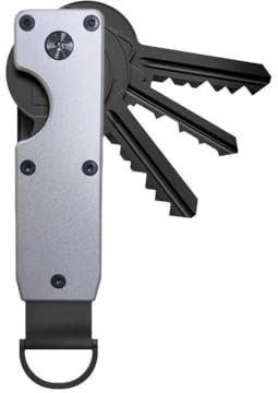 WAXCMXYH Organiseur de clés pour homme, compact en métal avec clé minimaliste, sécurise intelligemment 1 à 5 porte-clés