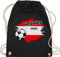 Turnbeutel Rucksack - 2024 Fussball EM Fanartikel - Personalisierbares Österreich Motiv | Individuelles Austria Design | Mit eigenem Namen | Österreich - Unisize - Schwarz - name fußball