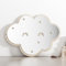 Heilmetz Kinderspiegel 2 Stück, Wolkenförmige Spiegel für Kinderzimmer Babyzimmer Kinder Badezimmer Wanddeko, 3D Acryl Wandspiegel mit Holz Rahmen