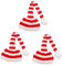 LIFKOME 3 STK -weihnachtsmütze Neugeborene Babymütze Monatliche Babyfoto-Requisiten Weihnachts- - -Outfit Kleinkindkleidung Gestrickte Babymütze -Fotografie-Hut Garn Rot