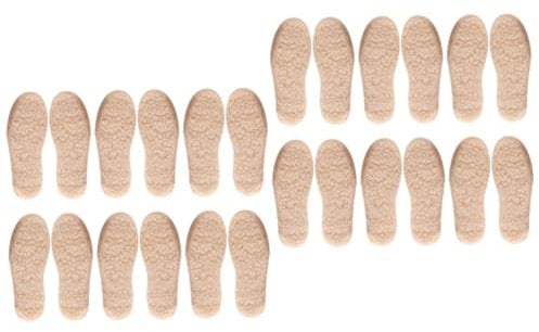 FRCOLOR 12paare Mädchen-fleece-einlegesohlen Atmungsaktive Warme Und Rutschfeste Innensohlen Für Winter Zuschneidbar Für Schul Und Sportschuhe