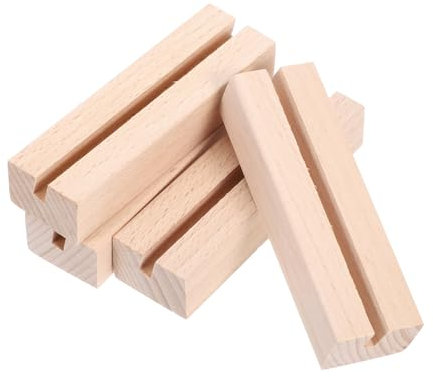 STOBOK Holz Kalender für Tisch Hochzeit Tisch Nummer Tischkartenhalter Desktop Karte Display-ständer
