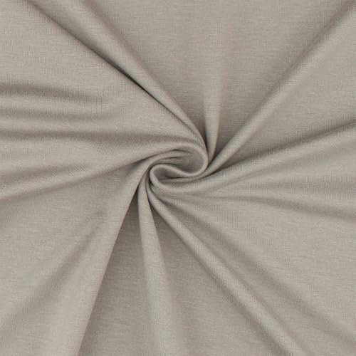 Viskose-Jersey Stoff, elastisch, uni grau (Länge am Stück: ab 50cm / Breite: 150cm)