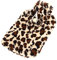 NOLITOY Großer Handwärmer Wassersack Brauner Plüsch Mit Leopard-design Tragbare Wärmflasche Für Outdoor-aktivitäten Vielseitig Einsetzbar Für Wärme Und Kältetherapie