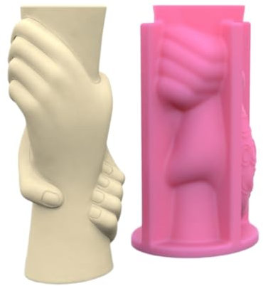 Kreative Hand-Silikonform für Blumentöpfe, Vasen, Beton, Zement, Epoxidharz, Gießwerkzeug, Handwerk, Garten