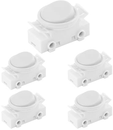 JNNJ 5 Piezas Interruptor Basculante Empotrable, Interruptor Basculante Empotrable Lámpara, Interruptor Basculante Empotrable 250 V, Adapta Como Interruptors Repuesto Para Las Lámparas De Cocina
