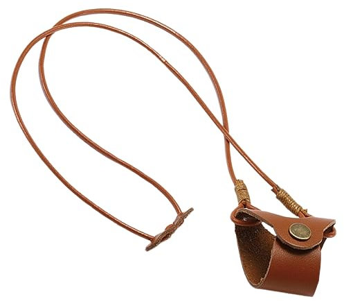 Homoyoyo Brillenetui Mit Kette Für Damen Und Herren – Eleganter Kunstlederhalter Für Brillen Und Sonnenbrillen - Gotischer Stil - Ideal Als Tragegurt Oder Maskenband – Praktisch Und Stilvoll