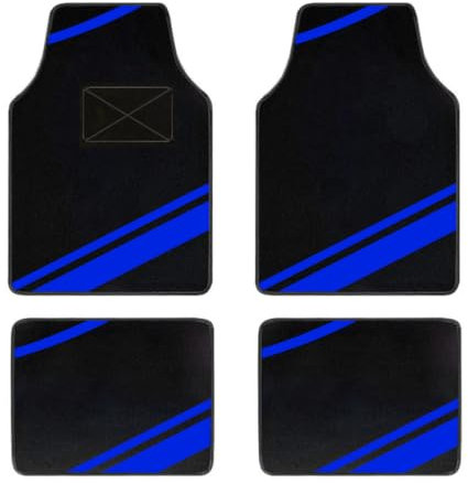 Universal Auto fußmatten für 98% 2000-2025 Modelle, Auto-Fussmatten für alle Wetterbedingungen, Teppichschutz-Autofußmatten, rutschfeste Auto-matten Blau （B6）