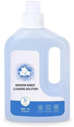 1L Window Cleaner Solution Compatible with ECOVACS Winbot W1 Pro/W2 Pro Omni/Winbot Mini - High-Efficiency Glass Cleaning Liquid for Window Cleaning Robots(1pcs)