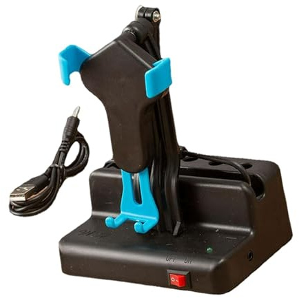 Zambuph Handy Schaukel Handy Wipper Shaker ergänzt jedes Fitnessprogramm mit automatischer Schrittzählung (kann je nach Handymodell variieren). ABS Schrittzähler, USB Uhr, Schaukelfunktion,