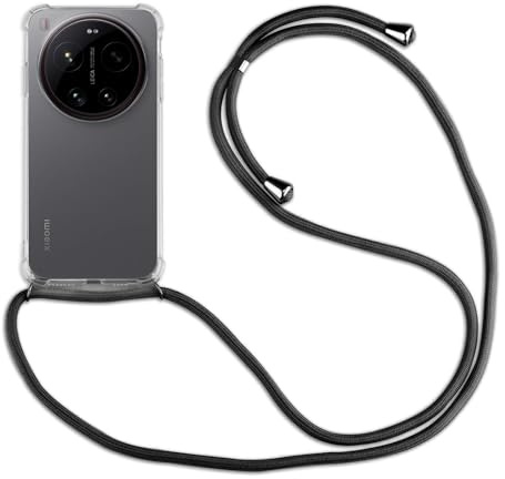 betterfon Handykette für Xiaomi 17 Ultra, Hülle mit Band, Handyhülle mit Kette, in Schwarz