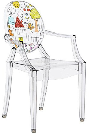 Kartell Lou Ghost Chaise,Plastique 2.7 x 37 x 63 cm