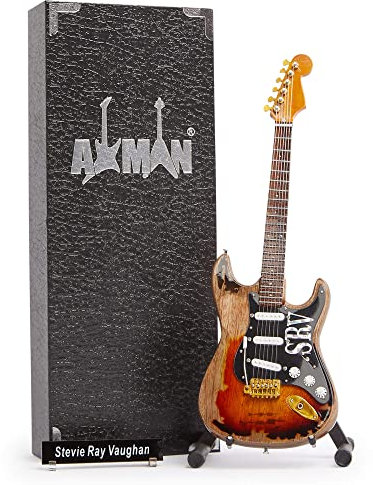 Stevie Ray Vaughan - Miniatur-Gitarren-Replik – Musikgeschenke – handgefertigte Verzierung