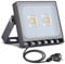 papasbox 10W LED Flutlicht Flutlichtstrahler Strahler Scheinwerfer, LED Fluter Baustrahler mit Stecker Wasserdicht IP65, 3000K Warmweiß, Ideale Wandleuchte Außenbeleuchtung für Garten, Garage, Hotel