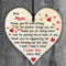 I Love You Mum - Handmade Wooden Perfect Hanging Heart Plaque-Sign Gift for Your Best Friendship