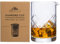 A Bar Above Vaso mezclador de cóctel de corte diamante – Vaso de vidrio grueso y resistente para mezclar y remover cócteles – vaso mezclador de bebidas para juego de mezcla de barra – Accesorios