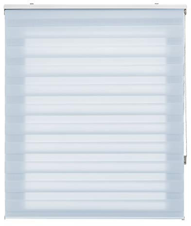 Blindecor Tenda avvolgibile notte e giorno su misura, doppio strato, colore celeste, 160 x 250 cm (larghezza per altezza), dimensioni del tessuto, 157 x 245 cm | tende per finestra