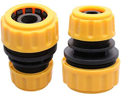 2pcs 1/2 to 3/4 Garden Hose Repair Menders Connectors Joiners Extend Adapters