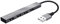 Trust 23786 Halyx Mini USB 2 Hub aus Aluminium mit 4 Ports für PC, Laptop, Mac - Silber
