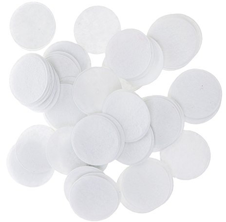 Nobranded Colcolo 100 Gesteppte Filz Runde Craft/DIY Applique, Weiß, Durchmesser 40mm