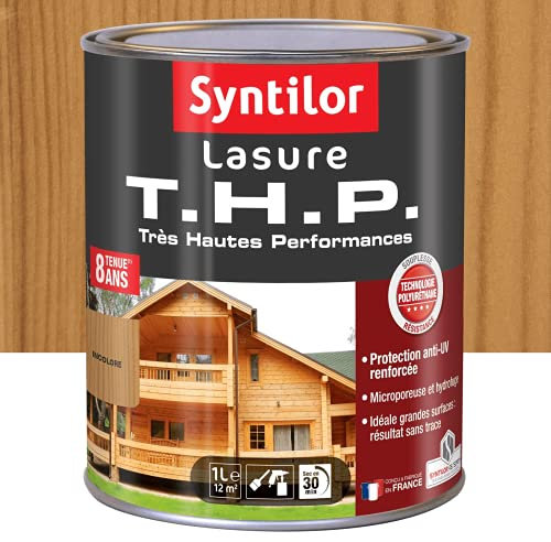 Lasure SYNTILOR Thp 8 ans chêne satiné - 1Litre - Incolore