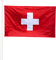 KliKil Bandera de Switzerland - Bandera 150x90cm Poliéster - Resistente a UV y Agua - Fácil Colocación con 2 Ojales Metálicos - Ideal para Celebraciones, Decoraciones y Eventos