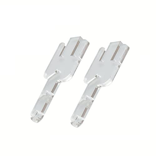 JILINWEI 2 x Addi Strickmaschinen-Spanner-Zubehör, abnehmbare Garnspanner-Adapter mit reißbarem Kraftpapier, Spannstangen für Addi King und Addi Express-Strickmaschinen, transparent