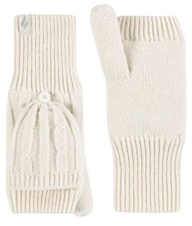 HEAT HOLDERS SOCKSHOP Damen Ash Zopfmuster Konverter-Fäustlinge Packung 1