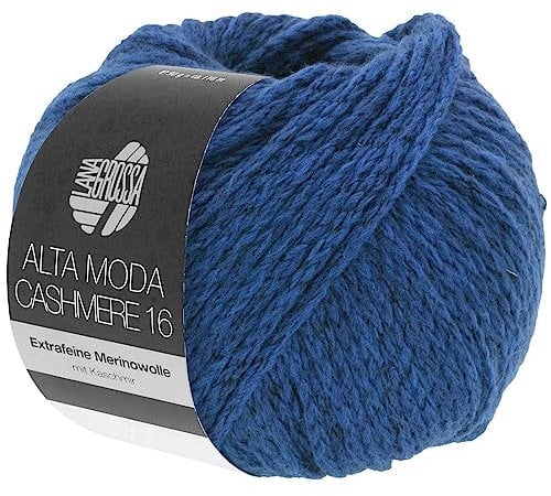 LANA GROSSA Alta Moda Cashmere 16 | Feinste 16 Mikron Merinowolle mit Kaschmiranteil | Handstrickgarn aus 78% Schurwolle (Merino) 12% Kaschmir & 10% Polyamid (Nylon) | 50g zum Stricken | 110m Garn 56