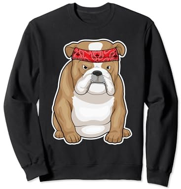 Bulldogge Stirnband Sweatshirt