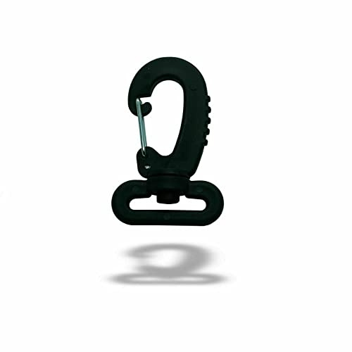 10 Stück Karabiner Kunststoff für 25 mm Gurtband Gurtbänder drehbar Karabinerhaken