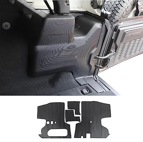 ZoylLa Carbon Faser Aufkleber Für Jeep Sahara 4 Türen Auto Hinten Stamm Anti-Scratch Dekoration Aufkleber Für Jeep Wrangler JL 2018-2023
