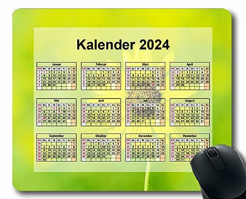 YENDOSTEEN 2024 Kalender Computer Mauspad mit genähtem Rand,Blasen,leichte Form verblasst Ultraglatte Mauspads für Kabellose Maus,Laptop,Computer,PC-Büro,Zuhause Kalender 009
