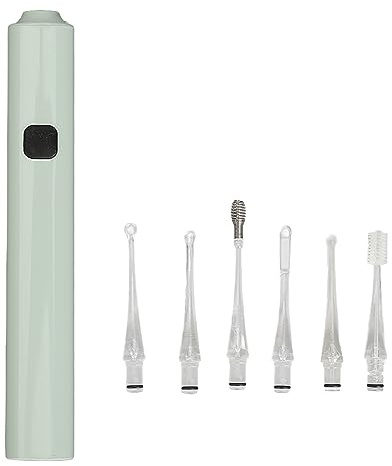 Ohrlöffel, 6-teiliges Reinigungsset für die Ohren, USB-Ladung, weiche Lupe mit 5-facher Vergrößerung, mit LED-Licht für zu Hause