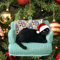 Weihnachts Anhänger Schwarze Katze Weihnachtsbaum Dekoration hängende Ornamente Christbaumschmuck Katze 2D Acryl Weihnachten Hängedeko Weihnachtsbaumschmuck, Christbaumschmuck (A-B, One Size)