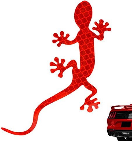 SOYDAN Reflektierende Autoaufkleber, Gecko Reflektierende Streifen, Mode Auto Aufkleber Gecko | Lebendige Tiere Aufkleber Nachtsicht-Aufkleber für Fahrzeuge