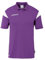 uhlsport Squad 27 - Polo da Uomo, Donna e Bambino, Maglietta con Colletto Polo, Viola/Bianco, XL