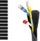 MarketConnect® Braided Cable Sleeve with Velcro Closure Ø 13 mm, L 4m • Cable Organisation and Protection • Perfect for Desk and TV • BLACK