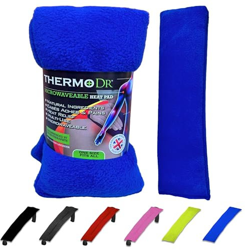Wärmekissen Mikrowelle mit Weizenkörnern - Wärmekissen Nacken für Rücke & Schultern - Wärmebeutel - ThermoDR, Königsblau