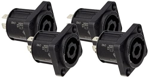 Neutrik NL4MP Speakon Einbaubuchse (Packung mit 4)